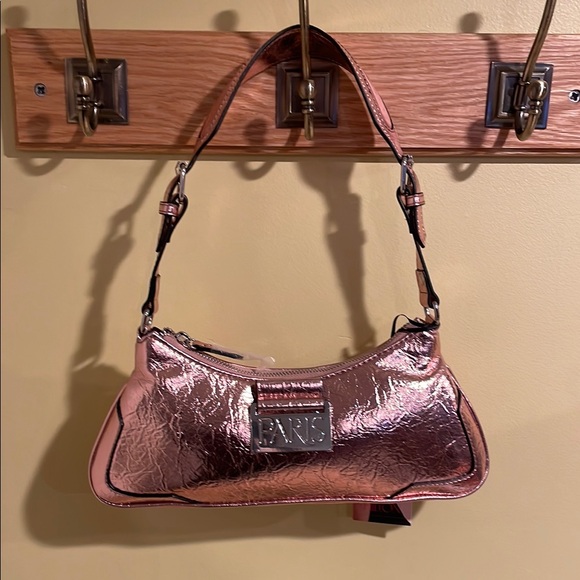 Paris Hilton Handbags - Metallic Rose Gold Paris Shoulder Bag NWT